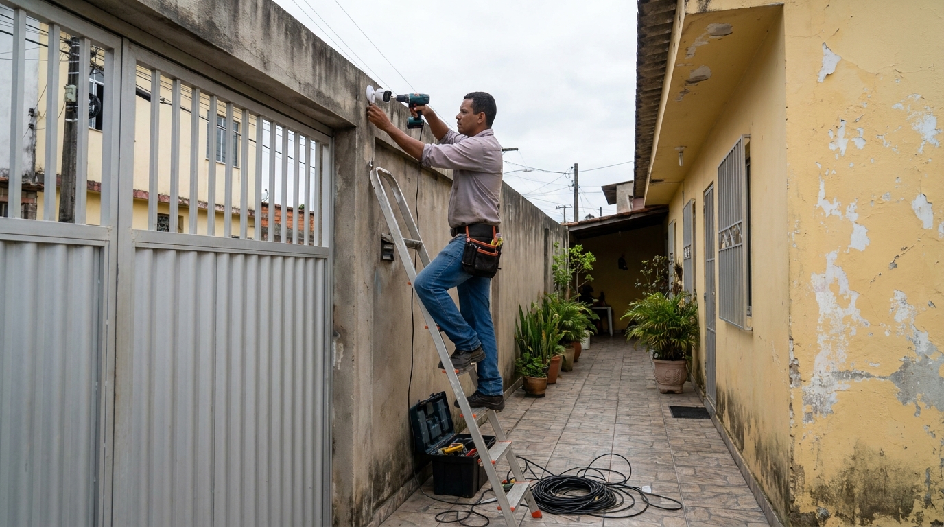 Passagem de Cabeamento na Boca do Monte, Santa Maria‑RS